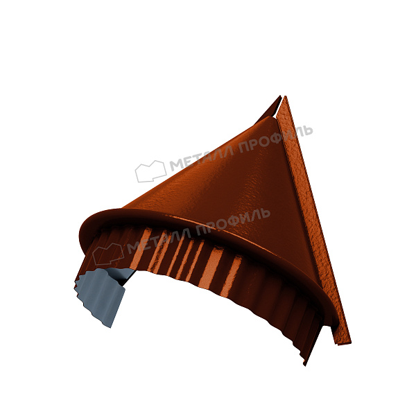 Заглушка конька круглого конусная (AGNETA-03-Copper\Copper-0.5) ― приобрести в Рязани по умеренной цене.